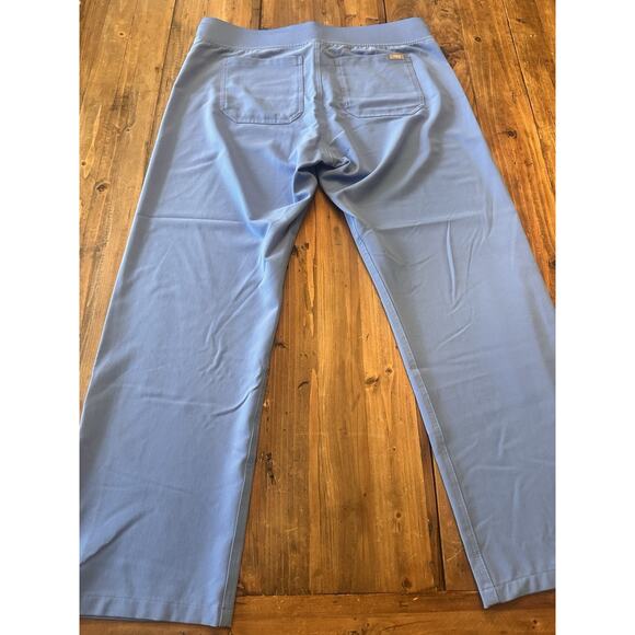 Figs Scrub Pants Size Large Petite Ceil Blue Livingston Technical Collection - Picture 7 of 13